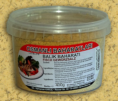 Osmanlı Baharatları Gewürzmischung zur Fisch Zubereitung